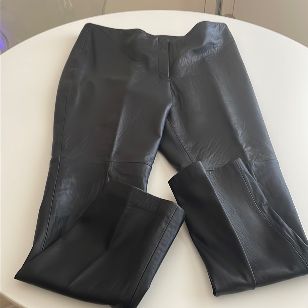 Brandon Thomas Black Leather Pants